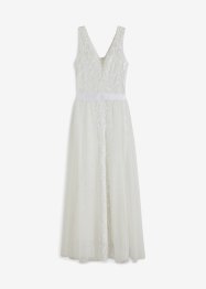 Robe de mariée à paillettes avec jupe amovible en mesh, BODYFLIRT boutique