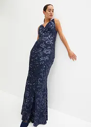 Robe longue à paillettes, bonprix