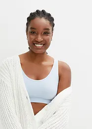 Lot de 2 brassières côtelées sans coutures Feel Comfort, bonprix