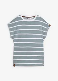 Frottee-Shirt mit Streifen, kurzarm, bonprix