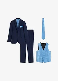 Hochzeitsanzug Slim Fit (5-tlg.Set): Sakko, Hose, Weste, Krawatte, Einstecktuch, bonprix