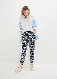 Pantalon imprimé à taille extensible, bonprix