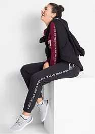 Sweathose mit Bündchen und Statement-Druck, bonprix