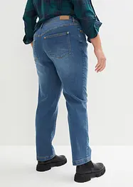 Jean droit taille mi-haute, extensible, bonprix
