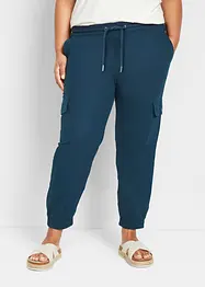 Pantalon cargo avec lin, bonprix