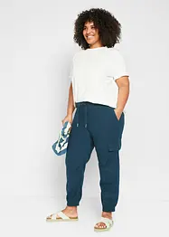 Pantalon cargo avec lin, bonprix