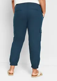 Pantalon cargo avec lin, bonprix