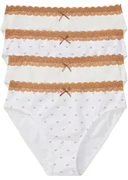 Lot de 4 maxi slips avec coton, bonprix