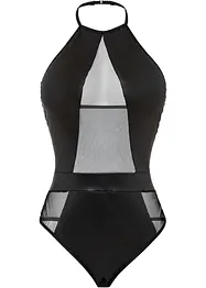 Body-string ouvert avec wetlook, bonprix