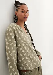 Blouse oversize en gaze de coton légère, bonprix