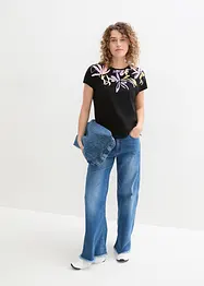 Baumwollshirt, ½ Arm, bonprix