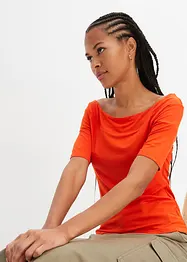 T-shirt encolure Bardot, bonprix