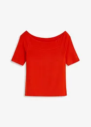 T-shirt encolure Bardot, bonprix