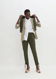Pantalon en jersey froncé, bonprix