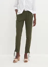 Pantalon en jersey froncé, bonprix