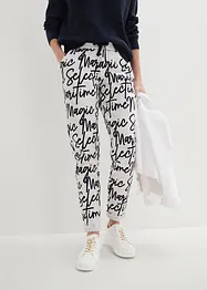 Pantalon imprimé à taille élastiquée, bonprix