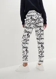 Pantalon imprimé à taille élastiquée, bonprix
