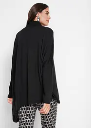 Poncho-Rollkragenpullover mit asymmetrischem Schnitt, bonprix