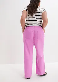 Pantalon large en lin mélangé, bonprix