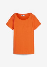 Flammgarn T-Shirt mit Brusttasche aus Bio-Baumwolle, bpc bonprix collection