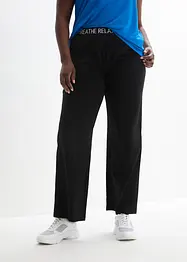 Pantalon de sport avec taille élastique, jambe large, bonprix