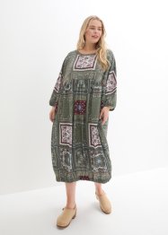 Kleid mit Kimonoärmeln und Patchworkdruck, bpc bonprix collection