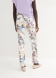 Stretch-Hose mit Blumen-Print, bonprix