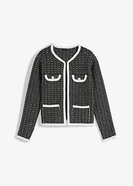 Gilet court en maille bouclée, bonprix