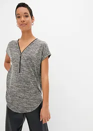 Oversize-Shirt mit Reißverschluss, BODYFLIRT