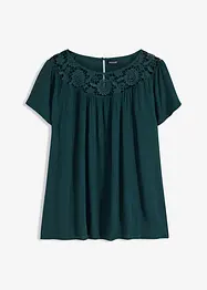 Bluse mit Spitze, bonprix