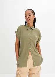 Bluse mit recyceltem Polyester, bonprix