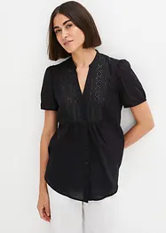 Bluse mit Lochstickerei, bonprix