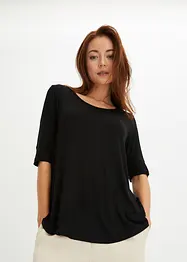 Rundhalsshirt aus softer Viskose, bonprix