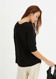 Rundhalsshirt aus softer Viskose, bonprix
