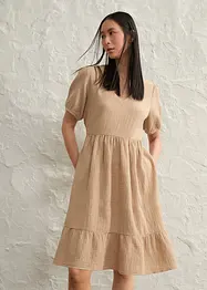 Oversized-Kleid aus Baumwoll-Musselin, bonprix