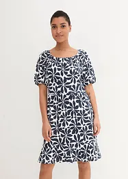 Robe en jersey de coton à encolure carrée, longueur genou, bonprix