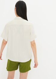 Halbarm-Bluse mit Brusttasche, bpc bonprix collection