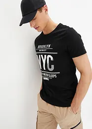 T-shirt en coton, Slim Fit, bonprix