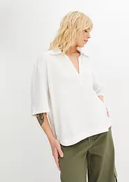 Bluse mit Polokragen, bonprix