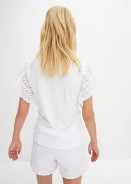 Shirt mit Lochstickerei, bonprix