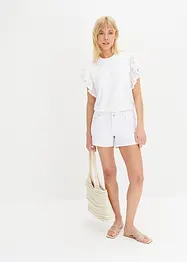 Shirt mit Lochstickerei, bonprix