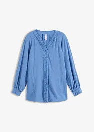 Oversized Musselin Bluse, bonprix