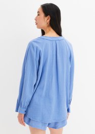 Oversized Musselin Bluse, RAINBOW