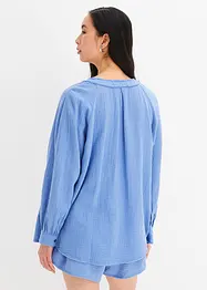 Oversized Musselin Bluse, bonprix