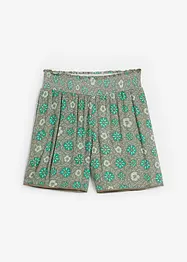 Bedruckte Crinkle-Shorts mit Gummibund, bonprix