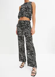 Pantalon palazzo taille élastique, BODYFLIRT