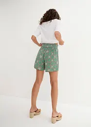 Bedruckte Crinkle-Shorts mit Gummibund, bonprix