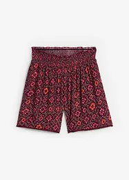 Bedruckte Crinkle-Shorts mit Gummibund, bonprix