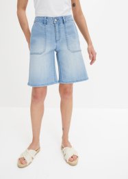 Bermuda en jean Straight, taille moyenne, John Baner JEANSWEAR