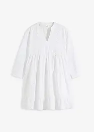 Robe-tunique à broderie ajourée, bonprix